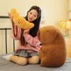 With Croissant Bread Capybara Plush Toys PP Cotton Stuffed Capybara Doll  Birthday Christmas