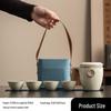 Shangqi Auspicious Dragon Portable Ceramic Tea Set