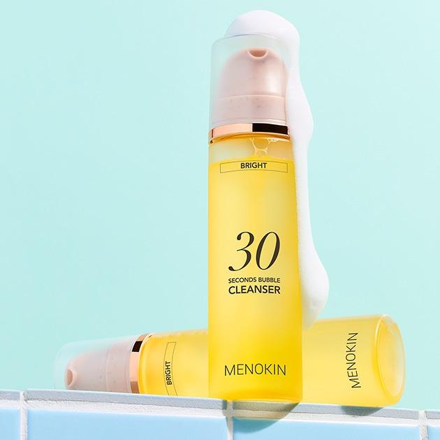 Menokin 30-Seconds Bubble Cleanser Bright Radiance Refreshing 150ml