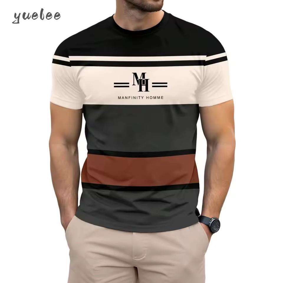 Men's T-Shirt 3D Print Summer Fashion Short Sleeve Tee Loose Versatile Men's Tops Casual Breathable T-Shirt