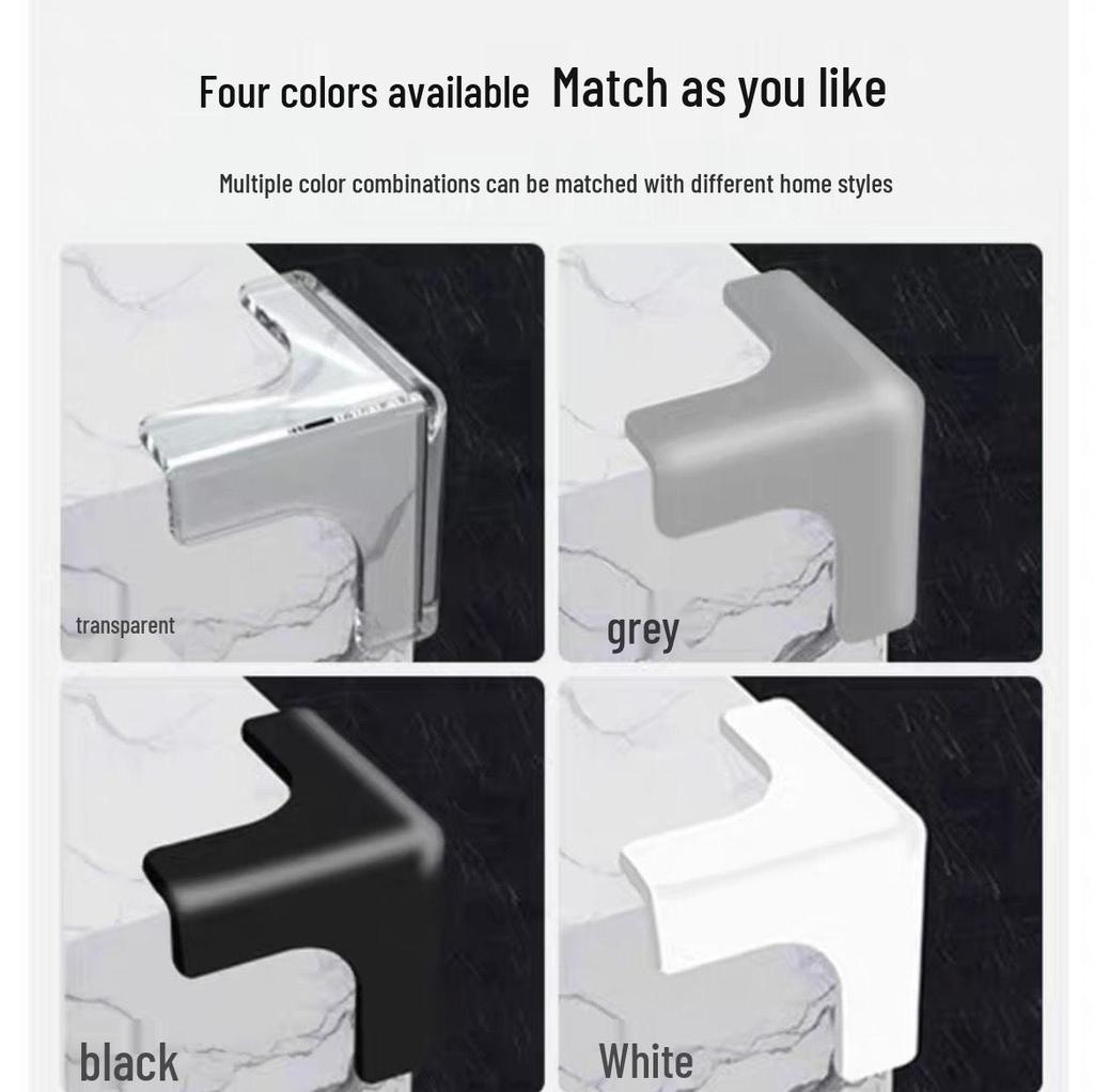 T-Shaped Anti-Collision Corner Protector for Tables and Cabinets