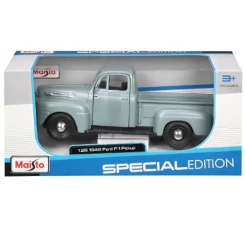 MAISTO Ford 1/25 Scale Diecast Truck FORD USA F-1 PICK UP 1948 (Gray) [Parallel Import]
