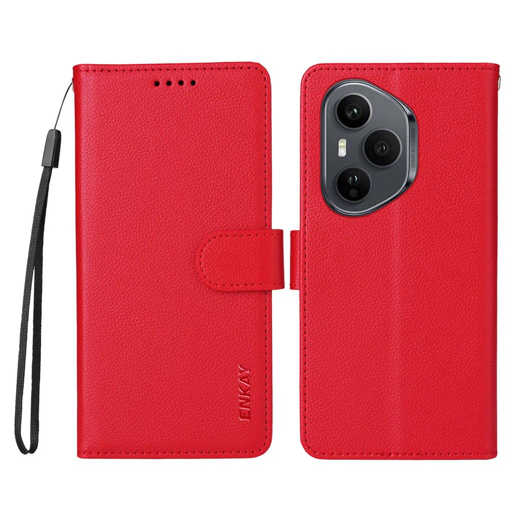 For Honor 400 Pro 5G (Global) Wallet Case with Strap RFID Blocking Leather Stand Phone Cover