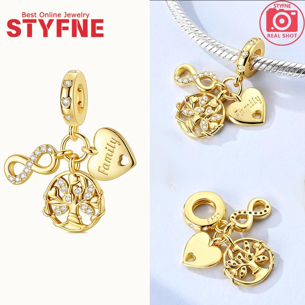 

Original Charmscopper Eternal Life Tree Heart Beads Fit Charms Platabracelets For Women Jewelry Making Diy Gifts