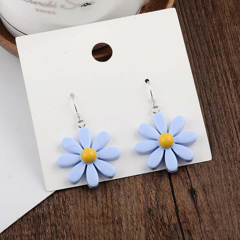 Sunflower Drop Earrings For Women - Acrylic Dangle Daisy Flower Jewelry With Hypoallergenic Alloy