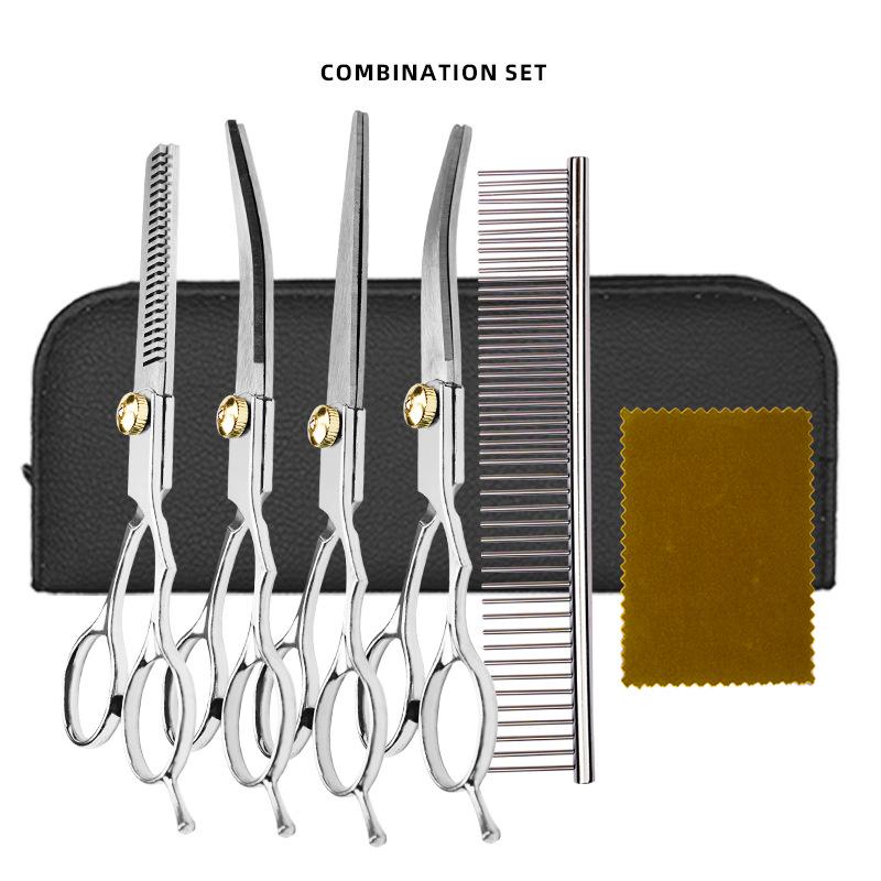 Professional Barber & Pet Hairdressing Scissors - Split Ends & Thinning Tools