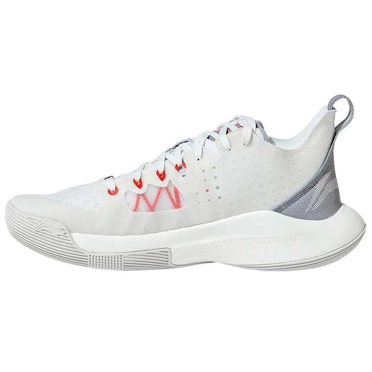 New LiNing SONIC 8 Low P Low Top Basketball Shoes Men's White Sponsored Edition ABAQ035-U