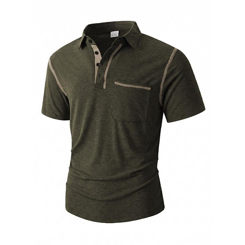 Zomer Outdoor Casual Dagelijks POLO Shirt Kraag Top Heren T-shirt