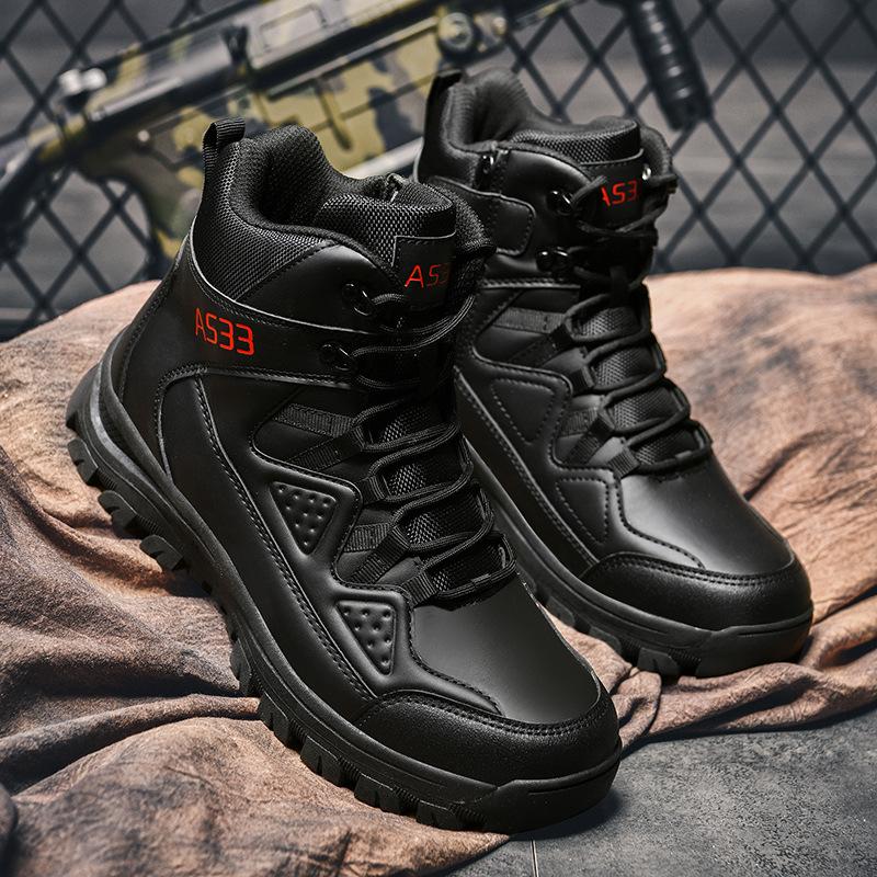 Military Boots Men's Large Size Combat Boots High Top Outdoor Desert Boots Special Forces Mountaineering Boots New Men's Boots