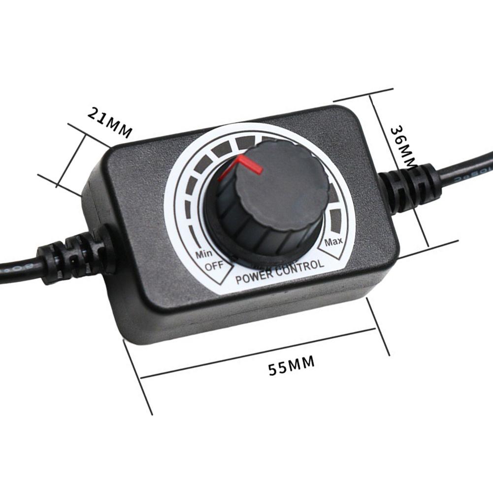 1pc Dimmer Speed Control Switch Cable Controller Cable For DC5V~24V Powered LED Lights Fans Blowers Accessories