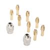 10PCS Drill Chuck Collet Set Brass Electric Drill Keyless Bit Collet Chuck Fast Change Adapter Tool for Replacement