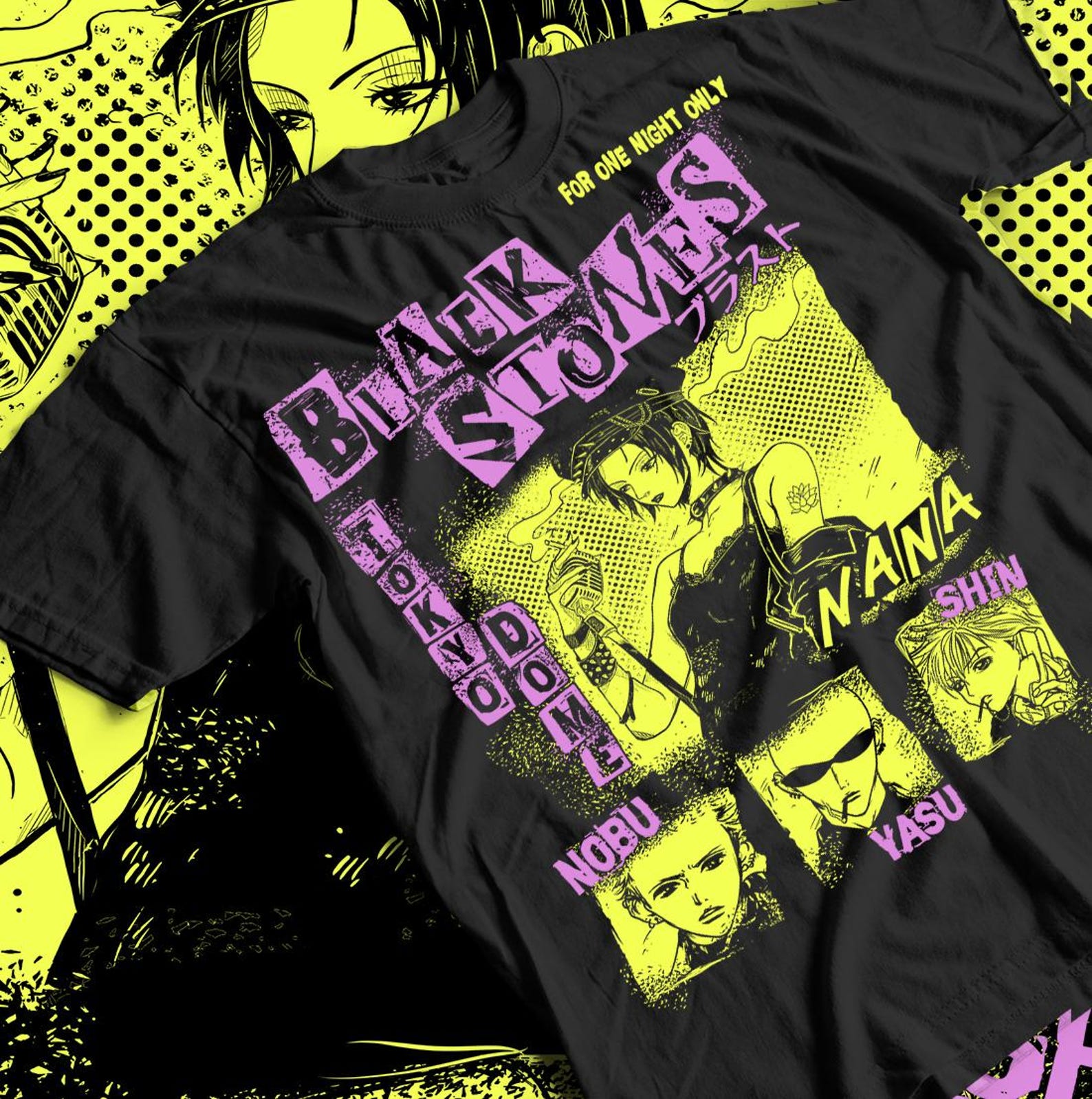 NanaBakckVintage Anime Manga Graphic Tee | Japanese Anime Illustration L