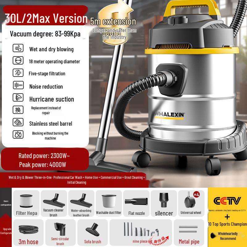 

Jingsen High-Power Industrial Vacuum Cleaner for Heavy-Duty Dry & Wet Use