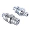 A16P-Male Female Flat Coupler Kits Hydraulic Quick Coupler For Bobcat Kubota Tractor Excavator Loader 7246802 7246799