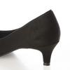 Pitti PDAM43002 Women's Black Suede Pumps, Size 24.0 cm