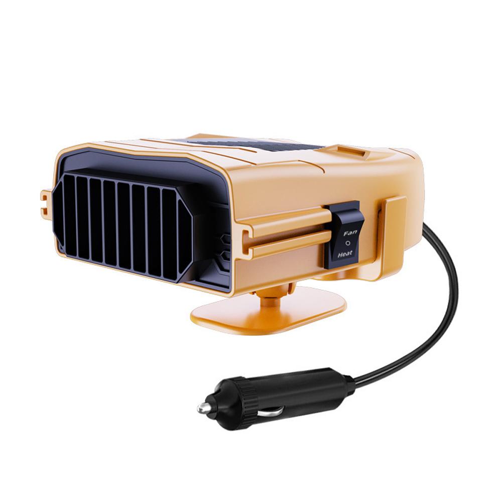 Portable Car Heater, 12V Fast Heating or Cooling Fan with 360 Degree Rotating Head, 2-In-1