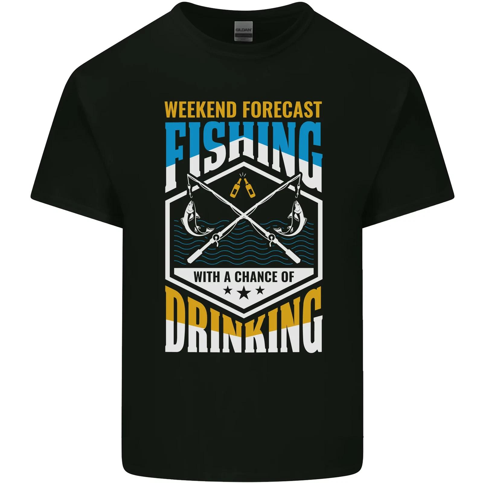 Weekend Fishing Funny Alcohol Beer Kids T-Shirt Childrens S