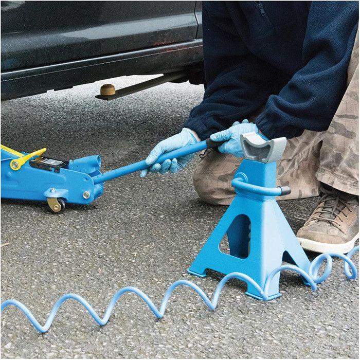 Chandelles à crémaillère - Silverline - 580486 - 6 Tonnes - Acier - Sécurité renforcée