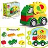 Versatile Engineering Car Toy: Suitable with LEGO Large Bricks, Encourages Creativity and Learning In Children, Ideal for Small Gifts.
