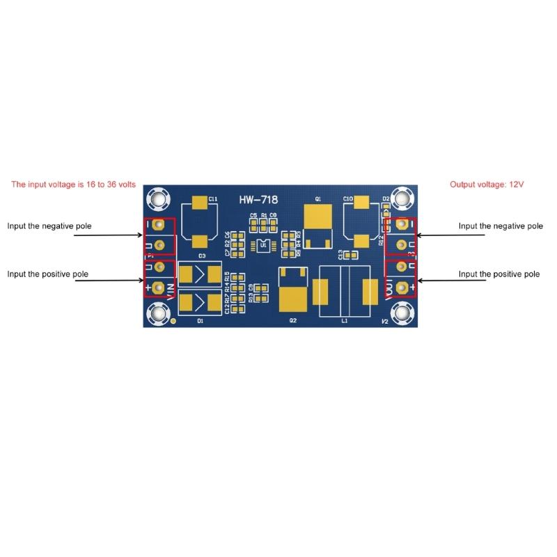 XHM250 72W 16V-36V auf 12V Abwärtsmodul Geregelte Leistung Fahrzeug Stromregler Netzteilmodul