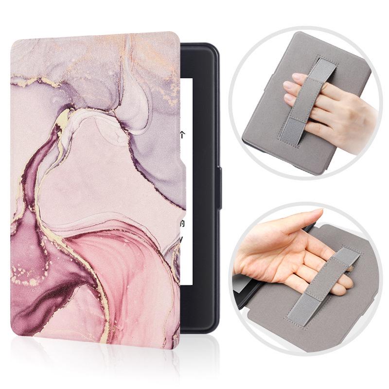 Handheld Protective Case for Kindle Paperwhite 3/2 – Slim Painted Shell with Hand Holder