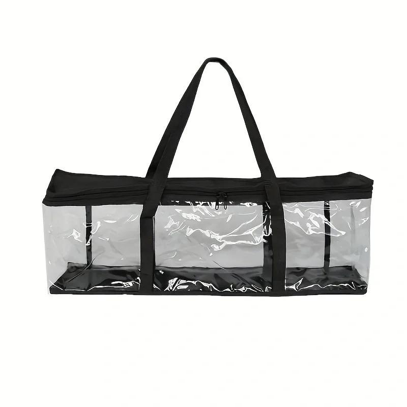 

Large Clear Holds DVD CD Storage Holder Easy Zip Closure Carry Bag Organizer Comic Book Storage Bag Transparent Collection прозрачный