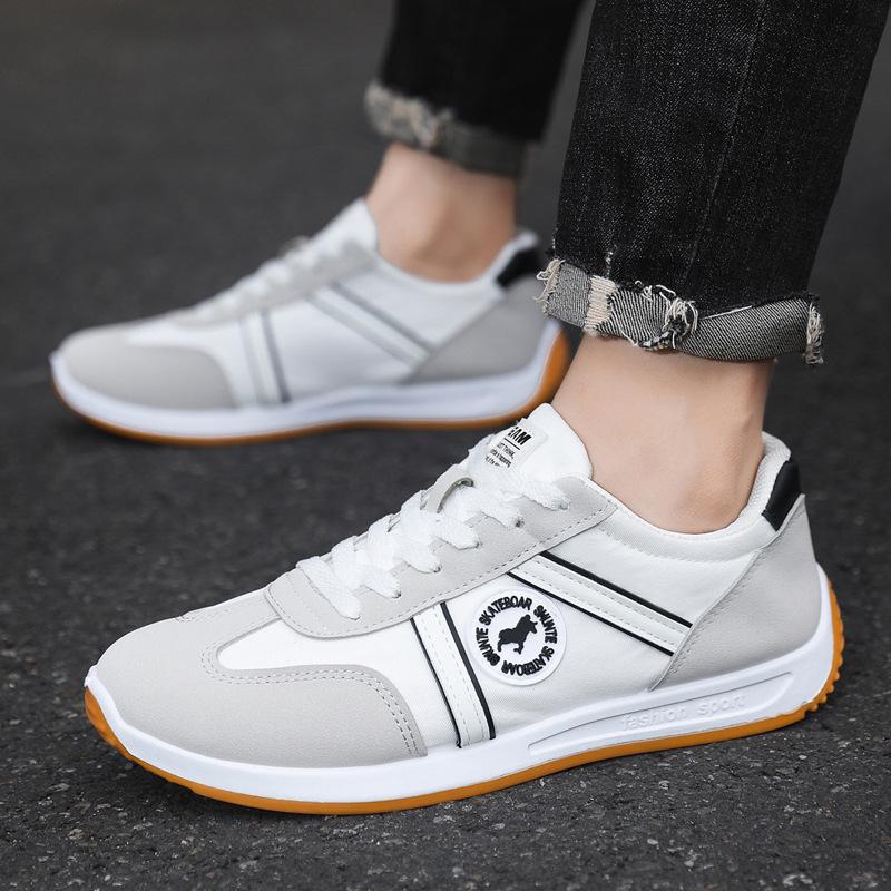 One-pedal Mesh Breathable Casual Men's Shoes Versatile Trendy Men's White Board Shoes