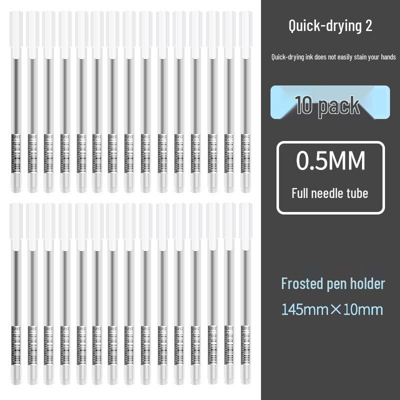 Bolígrafo Negro Minimalista de 0.5mm - Secado Rápido, Bolígrafo de Firma de Alto Valor para Estudiantes
