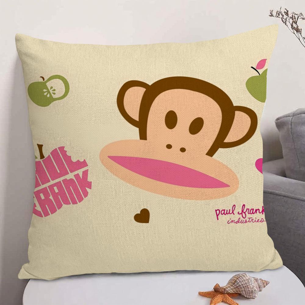 Classic Trend PPaul FFrank Cushion Cover Natural Linen Organic Fabric DoubleSided Printing Sofa Home Decor Gift Pillow Case