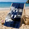 Monter-rey Football Crest Art Printed Microfiber Beach Towel, Soft And Absorbent, Quick-Dry, Ideal for Summer Travel, Beach Essential, Swimming Pool
