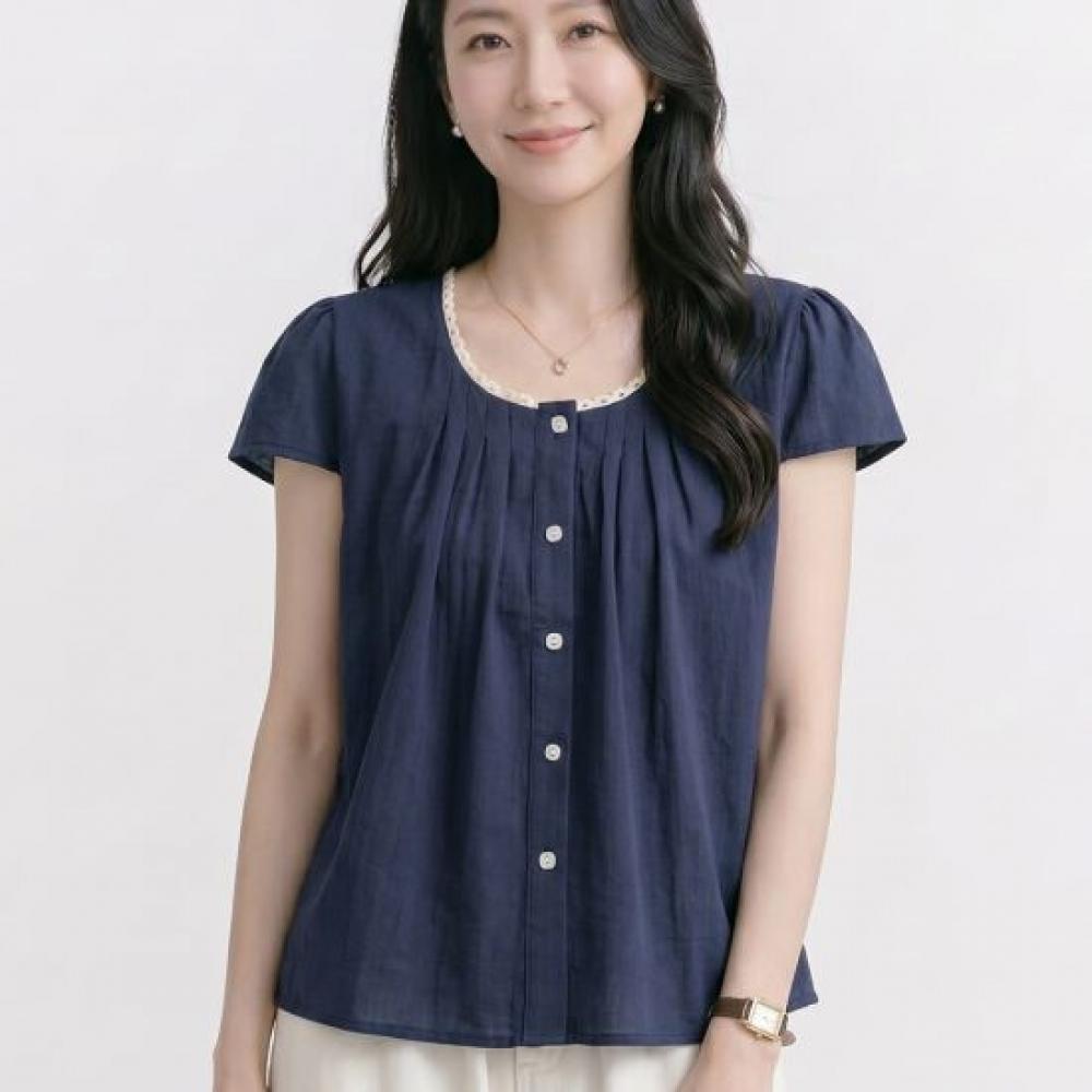 Navava Women Lace U Neck Short Sleeve bloUse Nb3158