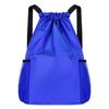 Unisex Nylon Drawstring Travel Backpack with Mesh Diamond Pattern (2-Pack)