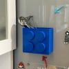 Building Blocks Refrigerator Magnetic Absorption Box Plastic Wrap & Straws Holder Fridge Side Storage Organizer Home Decor