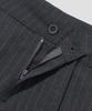 Age O.D. Double-Pleated Bermuda Slacks [Charcoal Stripe]