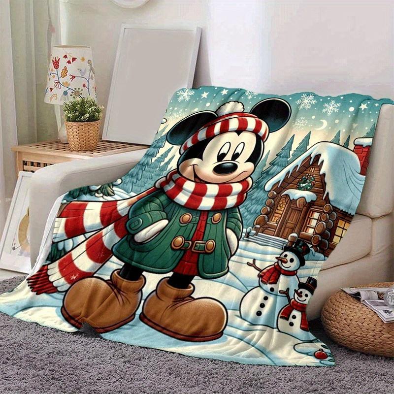 1pc MIckey Printing Blanket - Soft, All-Season Throw for Living Room, Bedroom,Personalized Gift with Adorable Cartoon Design