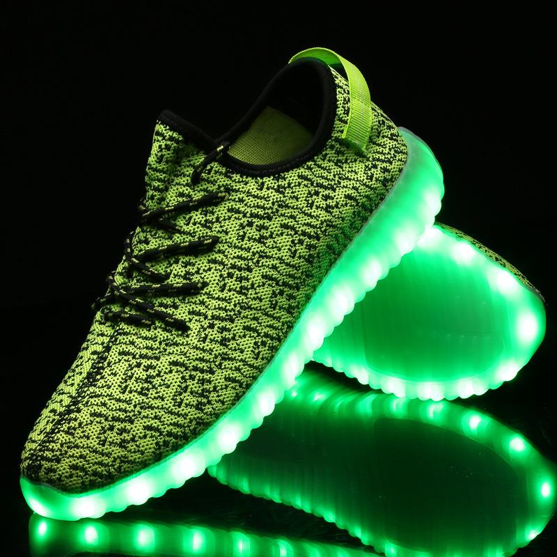 USB Coconut Luminous Shoes Led Light Shoes Fashion Men's and Women's Sports Shoes, Factory Coconut Shoes