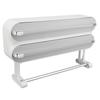 3 In 1 Wrap Cutter Organizer with Paper Towel Holder Magnetic Plastic Aluminum Alloy Space Saving Bi