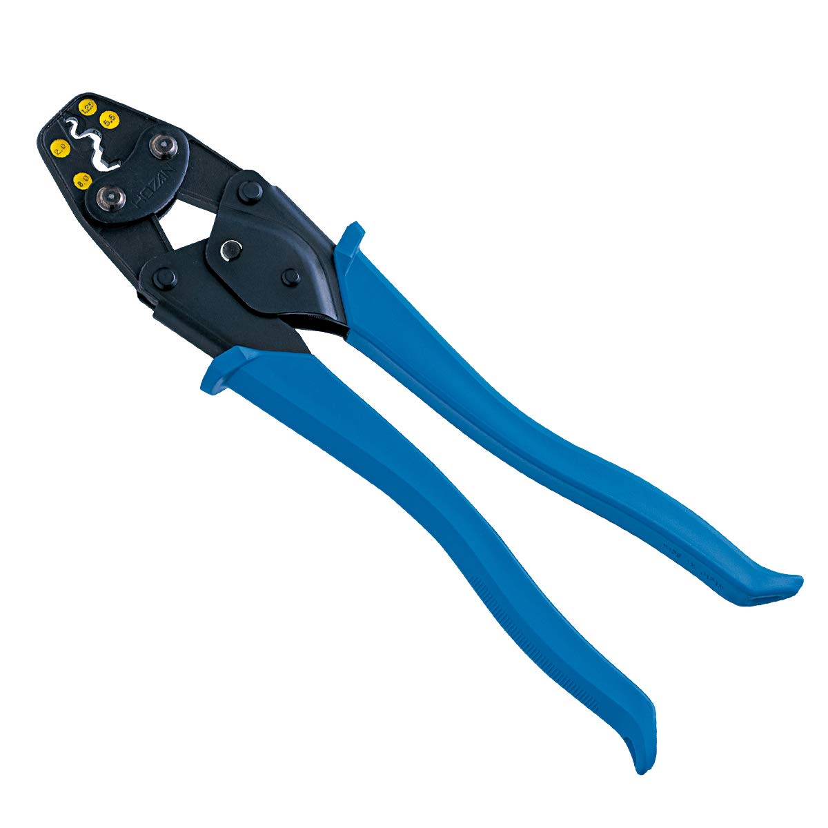 

HOZAN P-75 Crimping Pliers for Bare Crimp Terminals and Bare Crimp Sleeves (B/P), Compatible Sizes 1.25/2/5.5/8