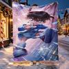 Detective Conan Pattern Blanket for Home Decoration, Bed, Sofa, Car Travel, Camping, Suitable for All Seasons, Birthday Christmas Gift