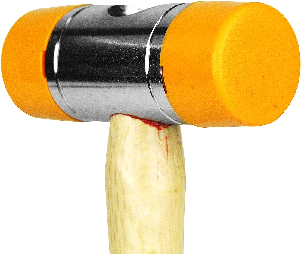 SK11 Wooden Handle Soft Hammer for Mold Disassembly and Assembly, Furniture Assembly, 1-12 LBS