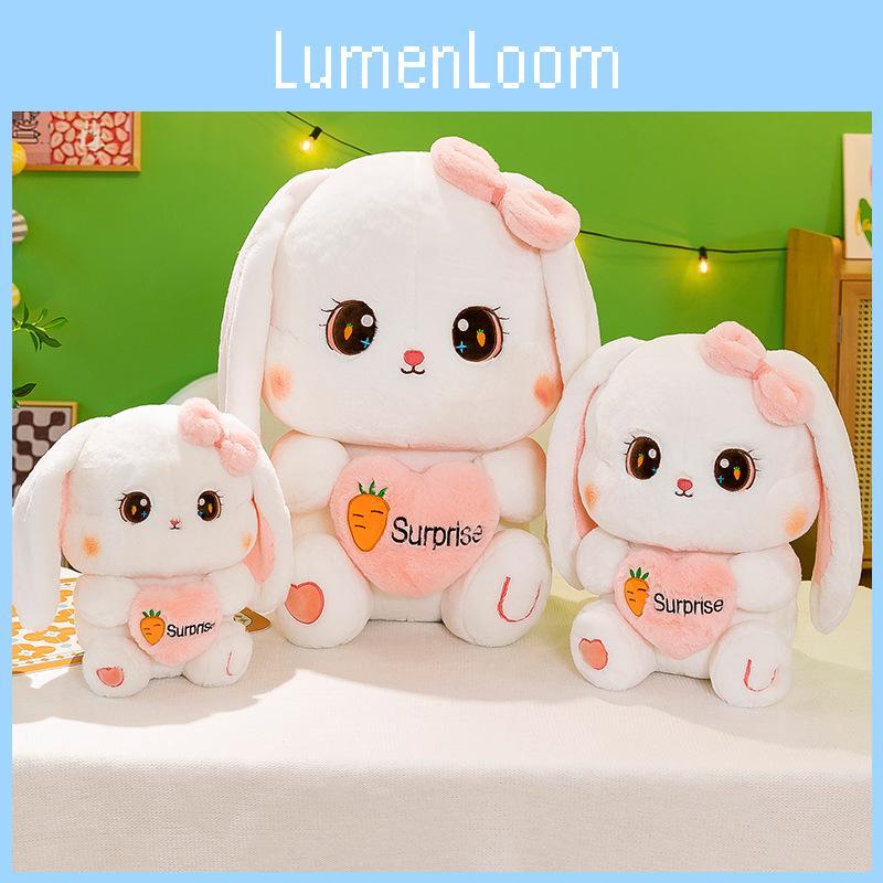 Loving Pattern Carrot Heart Rabbit Plush Toy Animal Stuffed Doll Decoration