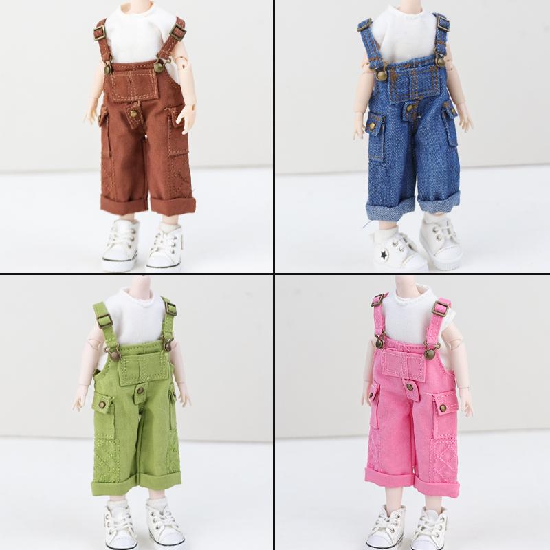 OB11 Baby Clothes suspenders Pants Set Coat Cotton Clother GSC P9 1/12 bjd Doll Cute Clothes Molly Doll Clothes Headwear