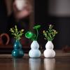 Creative Mini Ceramic Desktop Vase: Small Flower and Green Plant Hydroponic Bonsai Ornament for Indoor Decoration