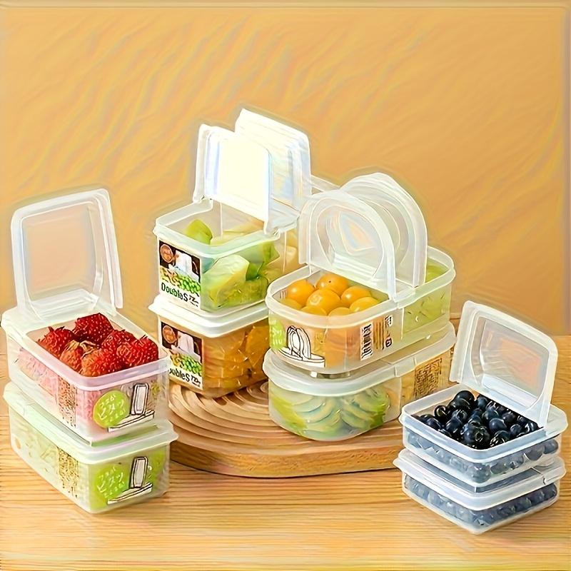 Refrigerator Fresh-Keeping Box, Microwave Heatable, Suitable for Food, Fruits, Star Anise and Cloves, Spices, Snacks, Fruits, Etc.