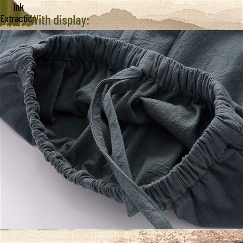 Men's Traditional Chinese Style Cotton-Linen Tang Suit, Retro Hanfu Zhongshan Suit & Tai Chi Attire