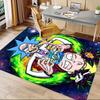 Space Adventure Rick Morty Carpet For Playroom Bedroom Living Room Sofa Home Decorkids Game Area Rug Nonslip Floor Mat