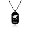 National Team Stainless Steel Logo Pendant Necklace
