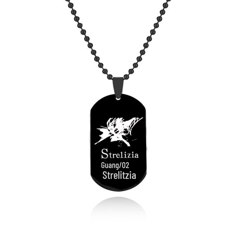 National Team Stainless Steel Logo Pendant Necklace