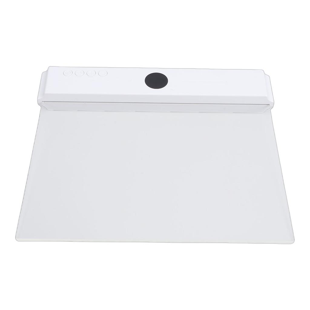 Luz de Leitura Plana LED 3W 3 Temperaturas de Cor Dimerizável Contínuo Painel Transparente Luminária de Placa com Temporizador para Leitura Noturna