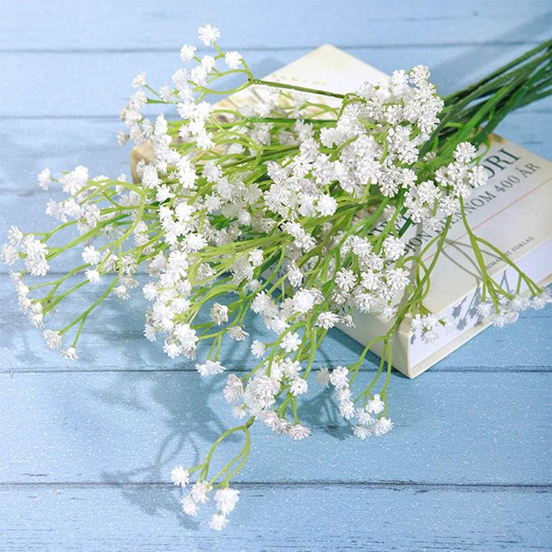 1/3pcs Artificial Flowers Fake Plastic Gypsophila Wedding Bridal Bouquets Accessory Clearance Vase Home Room Decor Diy Gift Yard